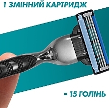 Сменные кассеты для бритья, 4 шт. - Gillette Mach3 — фото N5
