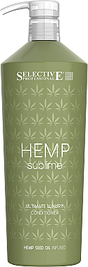 Зволожувальний кондиціонер для сухого і пошкодженого волосся - Selective Professional Hemp Sublime Conditioner — фото N2