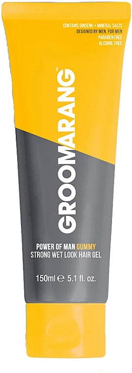 Гель для волосся - Groomarang Power Of Man Gummy Strong Wet Look Hair Gel — фото N1