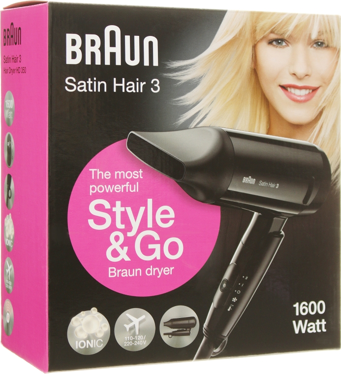 Фен для волос - Braun Satin Hair 3 HD 350 — фото N2