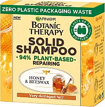 Твердый шампунь для очень поврежденных, секущихся волос "Мед и Пчелиный воск" - Garnier Botanic Therapy Solid Shampoo  — фото N4