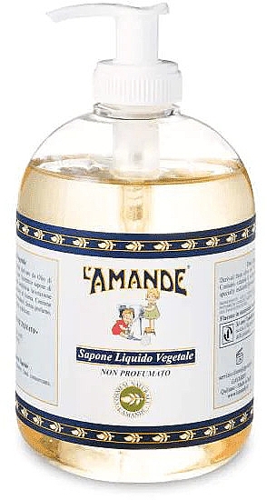 Рослинне рідке мило без запаху - L'Amande Marseille Vegetable Liquid Soap Unscented — фото N1