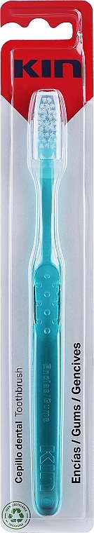 Зубная щетка для десен средняя, бирюзовая - Kin Gums — фото N1