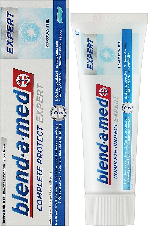 Зубная паста - Blend-a-med Complete Protect Expert Healthy White Toothpaste — фото N10