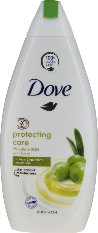 Гель для душу з олією оливи - Dove Protect Care Body Wash — фото N1
