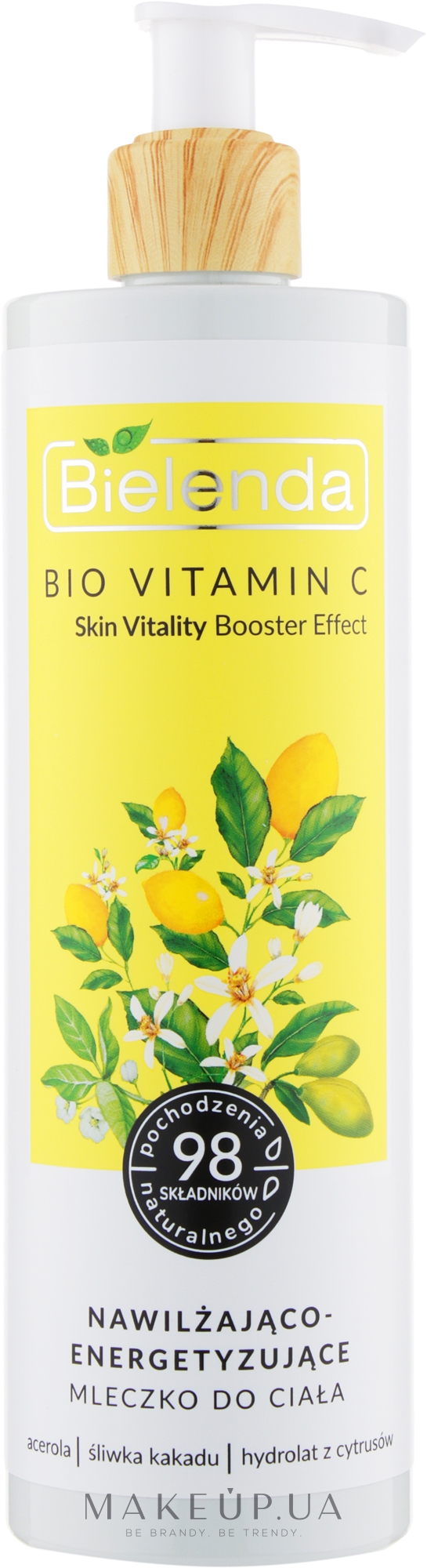 Молочко для тела увлажняющее и тонизирующее - Bielenda Bio Vitamin C — фото 400ml