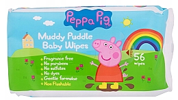 Парфумерія, косметика Вологі серветки, 56 шт. - Peppa Pig Cleaning Wipes