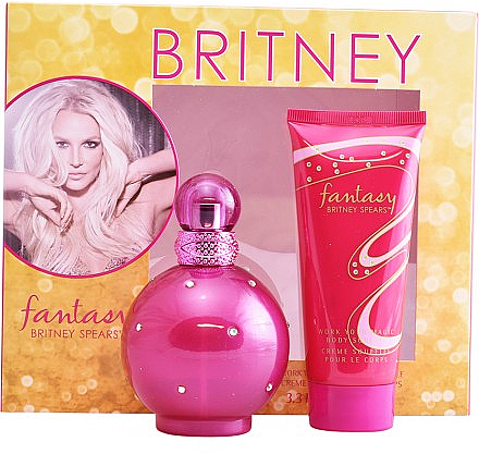 Britney Spears Fantasy - Набор (edp/100ml + b/balm/100ml) — фото N1