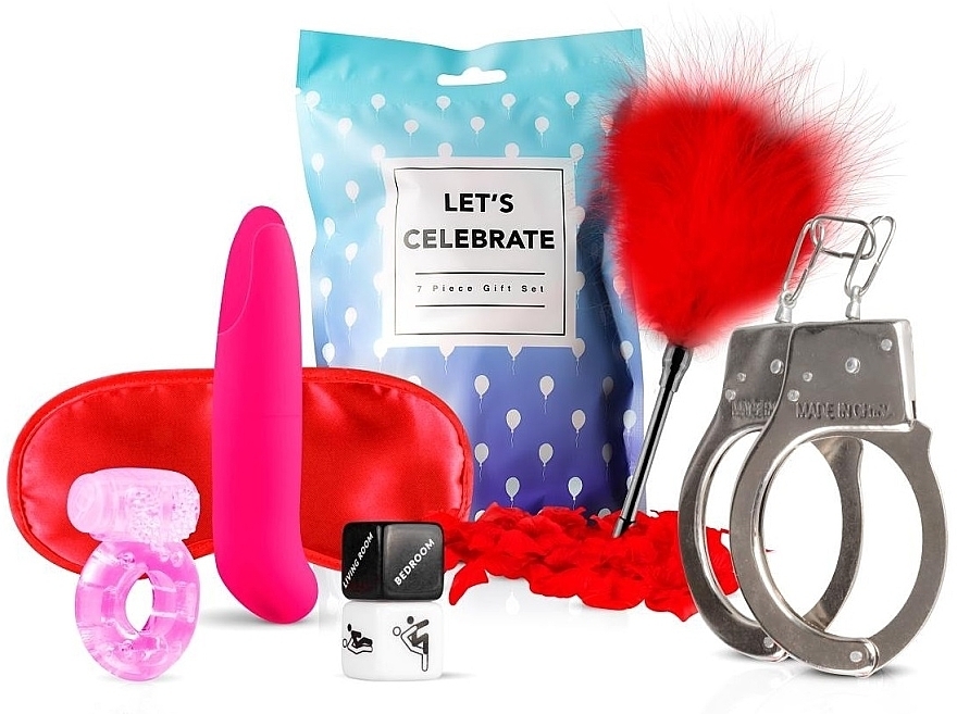 Набор секс игрушек, 7 предметов - LoveBoxxx Let's Celebrate — фото N1