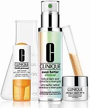 Набор - Clinique Even Better Derm Pro Solutions For Uneven Skin Tone Set(ser/50ml + activator/8.5ml + cr/15ml) — фото N1