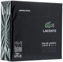 Парфумерія, косметика Eau De Lacoste L. 12.12 Noir - Набір (edt 100ml + mini 8ml)