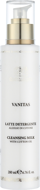 Очищувальне термальне молочко "Бавовняна ніжність" для чутливої шкіри обличчя - Thermae Vanitas Cleansing Milk — фото N1