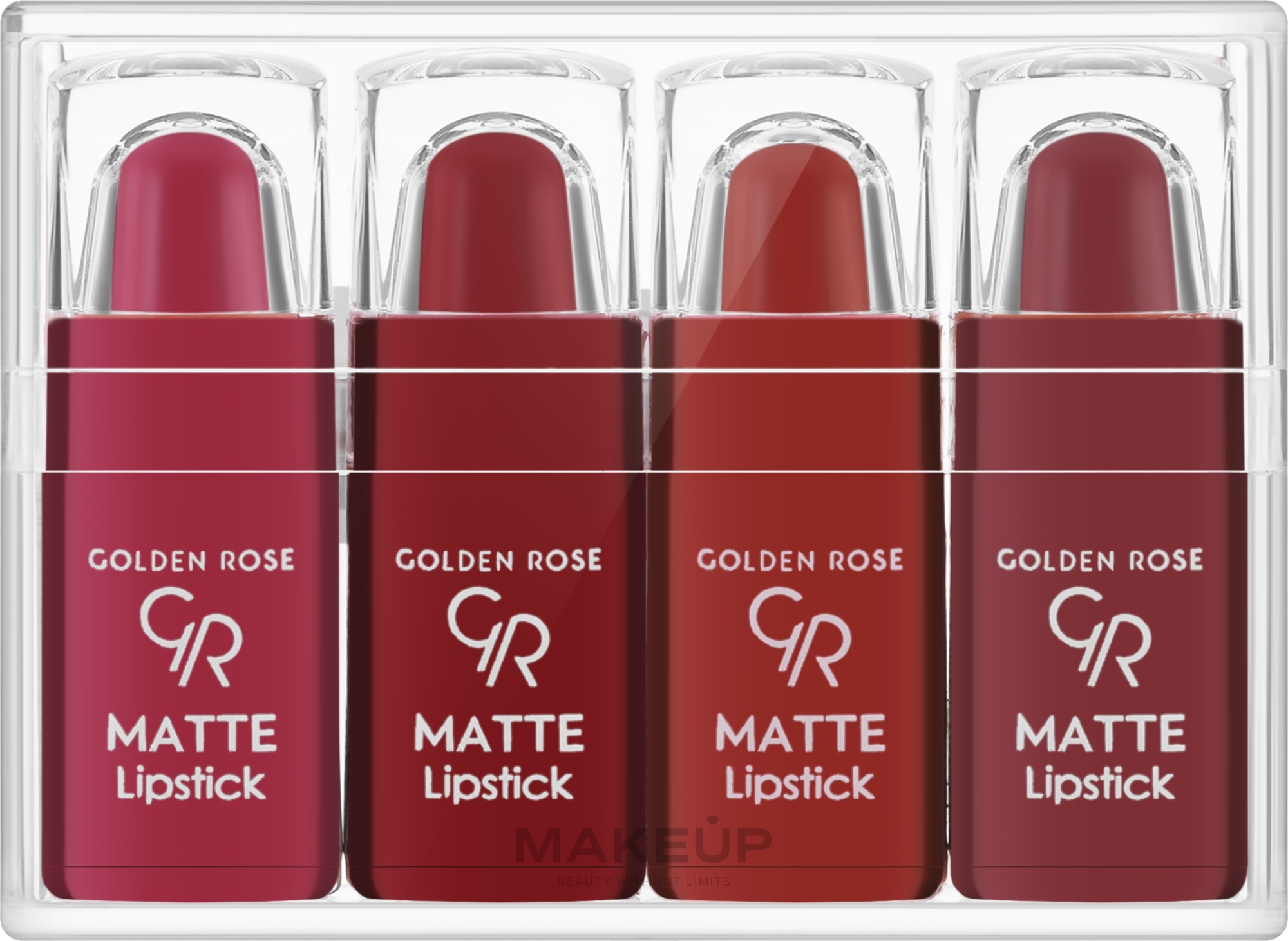 Набір помад для губ - Golden Rose Matte Lipstick NR3 — фото 4шт