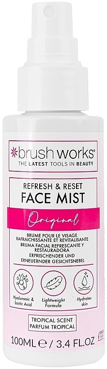 Міст для обличчя - Brushworks Refresh & Reset Face Mist — фото N1