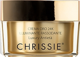 Духи, Парфюмерия, косметика Крем осветляющий и укрепляющий для лица - Chrissie 24k Gold Cream Illuminating And Firming