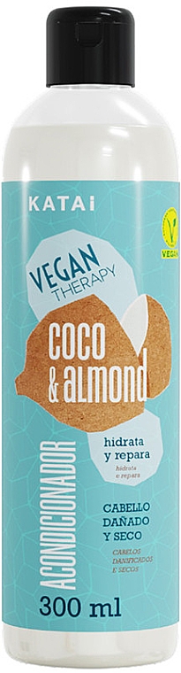 Кондиціонер для пошкодженого та сухого волосся  - Katai Vegan Therapy Coconut & Almond Cream — фото N1