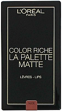 Духи, Парфюмерия, косметика Палетка помад для губ - Loreal Color Riche La Palette Matte Lips Nude