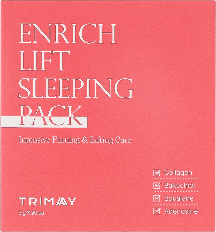 Нічна ліфтинг-маска для обличчя зі скваланом - Trimay Enrich-lift Sleeping Pack — фото N2