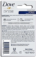 Увлажняющий бальзам для губ - Dove Lip Balm Care Essential — фото N3