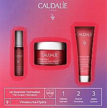 Духи, Парфюмерия, косметика Набор - Caudalie Vinosource-Hydra SOS 2022 (ser/10ml + cr/50ml + mask/15ml)