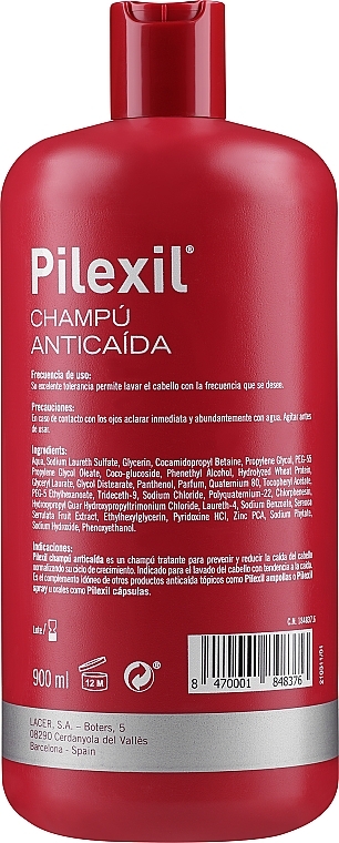 Шампунь против выпадения волос - Lacer Pilexil Anti-Hair Loss Shampoo — фото N2