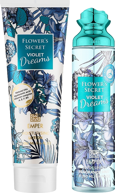 Набор - Emper Flower'S Secret Violet Dreams (b/mist/250ml + b/lot/250ml) — фото N2