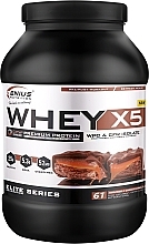 Протеин "Шоколад и карамель" - Genius Nutrition Whey-X5 Premium Protein Choco Caramel — фото N2