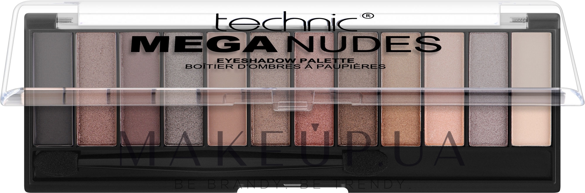 Палетка теней для глаз - Technic Cosmetics Mega Nudes­ Eyeshadow Palette — фото 2