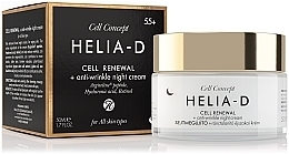 Крем ночной для лица против морщин, 55+ - Helia-D Cell Concept Cream — фото N2