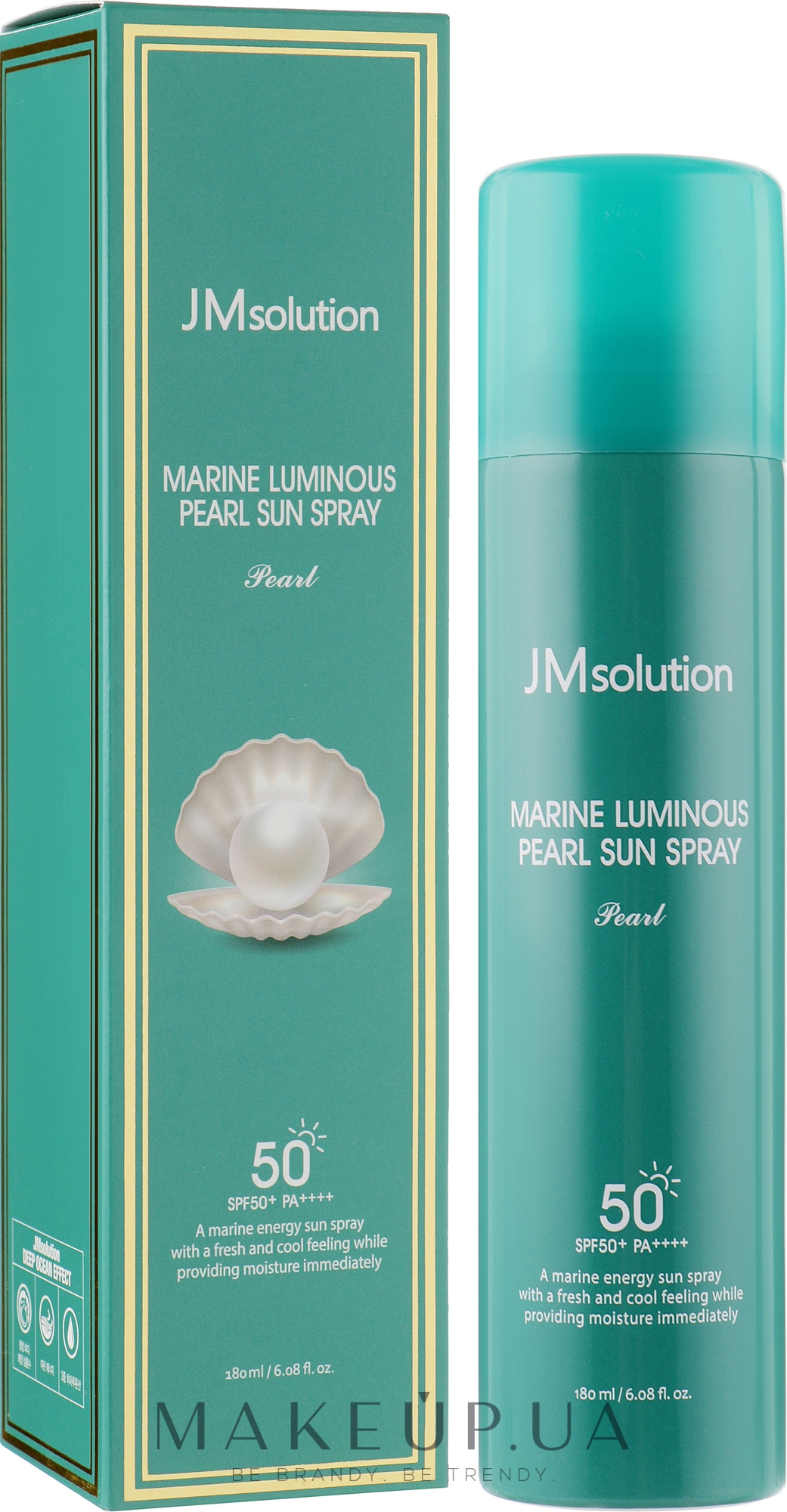 Сонцезахисний спрей для обличчя - JMsolution Marine Luminous Pearl Sun Spray Pearl SPF50+ PA++++ — фото 180ml
