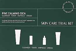 Набор средств с экстрактом игл сосны - Round Lab Pine Calming Cica Trial Kit (foam/30ml + toner/20ml + serum/10ml + cr/20ml) — фото N1