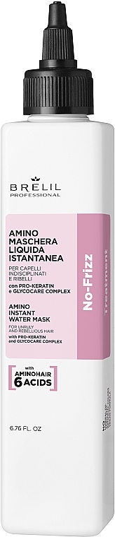 Рідка маска для волосся, що швидко діє - Brelil No-Frizz Treatment Amino Instant Water Mask — фото N1