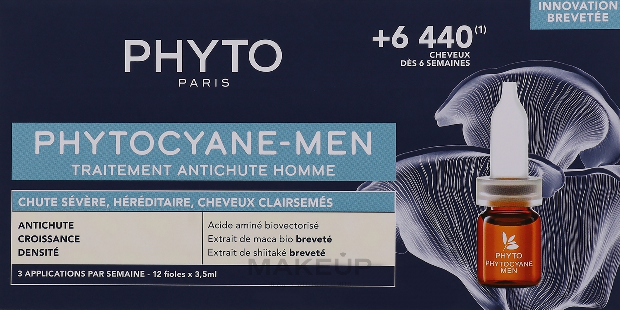 Ампули проти випадіння волосся, для чоловіків - Phyto Phytocyane Men Treatment — фото 12x3.5ml
