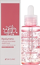 Ночная сыворотка для лица с гиалуроновой кислотой - 3W Clinic Hyaluronic Natural Time Sleep Ampoule — фото N2