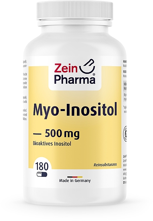 Харчова добавка "Міо-Іноситол" 500 мг - ZeinPharma Myo-Inositol — фото N1