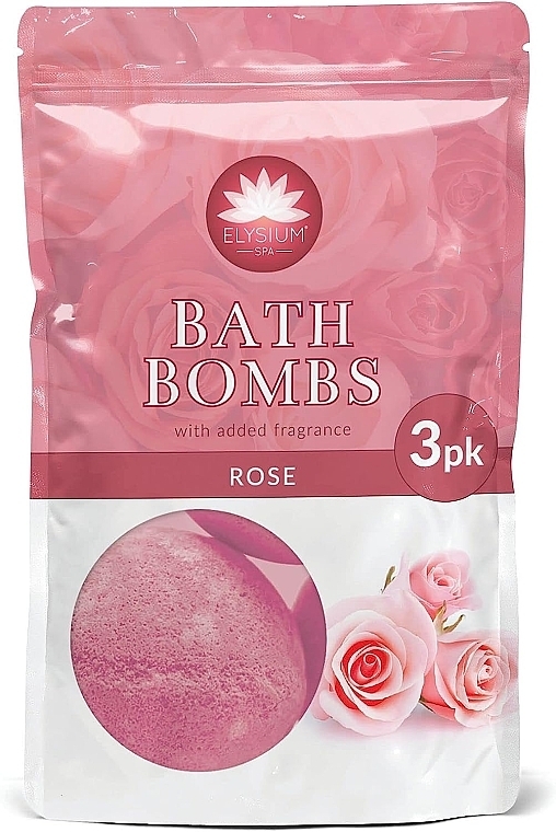 Бомбочки для ванны "Роза" - Elysium Spa Bath Bombs Rose — фото N1