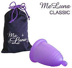 Менструальная чаша с шариком, размер S, фиолетовая - MeLuna Classic Menstrual Cup  — фото N1
