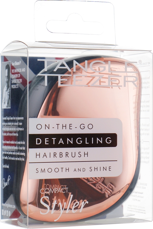 Компактная расческа для волос - Tangle Teezer Compact Styler Rose Gold — фото N3