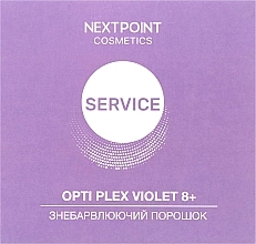 Знебарвлюючий порошок для освітлення волосся - Nextpoint Cosmetics Bleaching Opti Plex Violet 8+ — фото N1