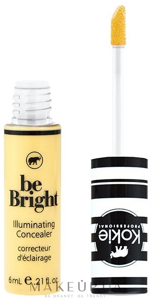 Корректор для лица - Kokie Professional Be Bright Illuminating Concealer Color Correct — фото Yellow