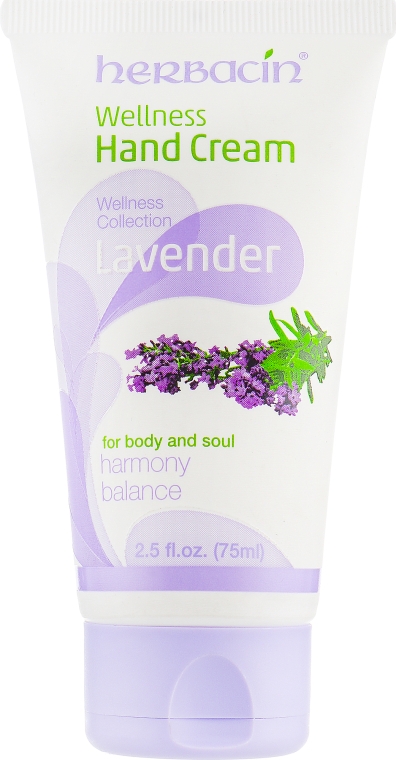 Крем для рук "Лаванда" - Herbacin Wellness Hand Cream Lavender