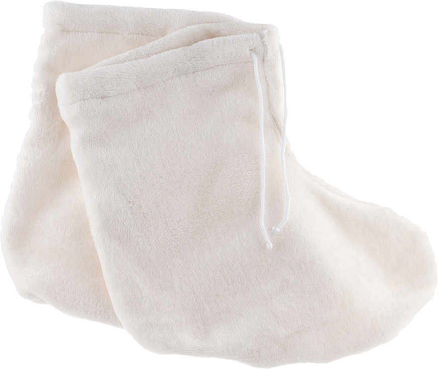 Шкарпетки для парафінотерапії махрові, молочні - Tufi Profi Premium — фото N1