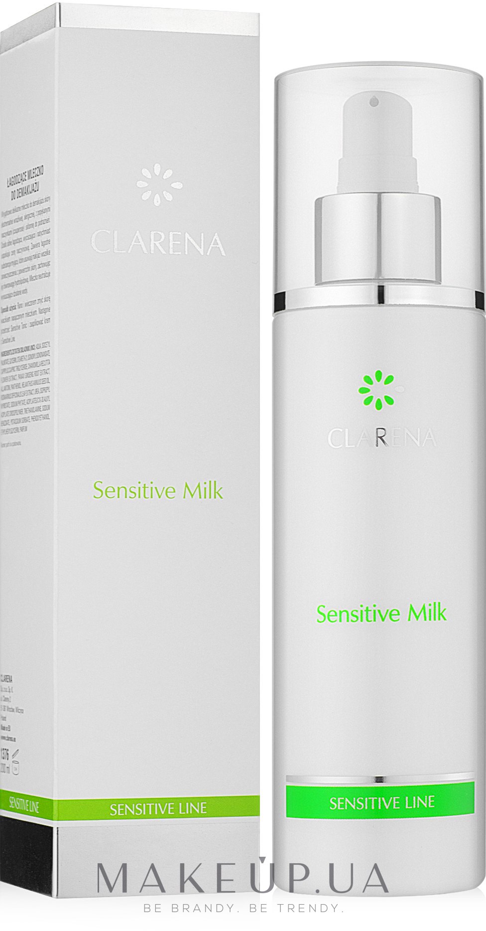 Деликатное молочко для демакияжа - Clarena Sensitive Line Sensitive Milk — фото 200ml