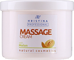 Парфумерія, косметика Крем для масажу, з екстрактом дині - Hristina Professional Massage Cream With Melon