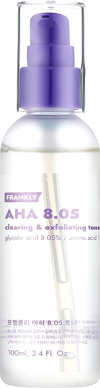Тонер очищуючий с AHA кислотою - Frankly AHA 8.05% Exfoliating Toner — фото N1