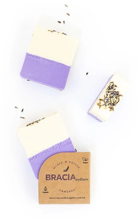 Тверде мило заспокійливе з лавандою - Bracia Mydlarze Solid Soap Lavender — фото N3