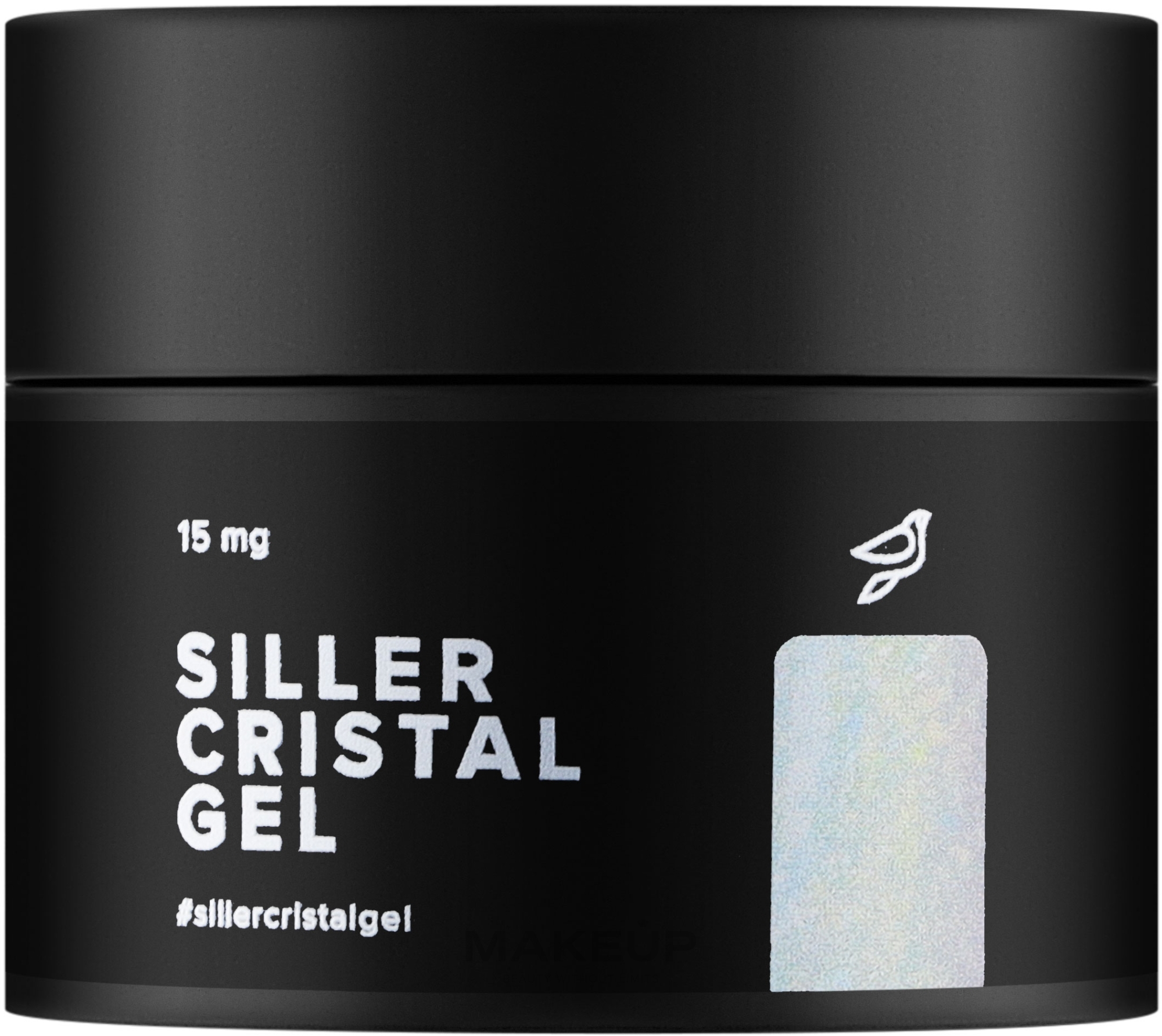 Гель для нігтів із блискітками, банка - Siller Professional Cristal Gel — фото 01