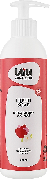 Жидкое мыло "Роза & Цветы жасмина" - Uiu Liquid Soap 