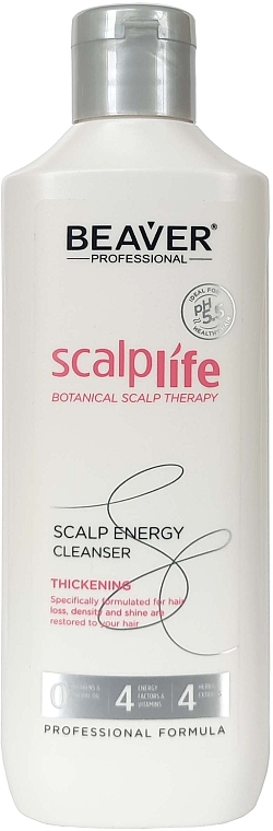 Энергетический шампунь для густоты и против выпадения волос - Beaver Professional Thickening Scalp Energy Cleanser — фото N2