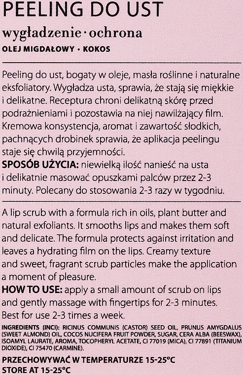 Скраб для губ - Organique Basic Care Lip Peeling — фото N3